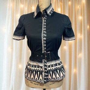 Rampage Tribal Print Top